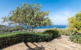 Die Aussicht von der Terrasse im del Forno. 